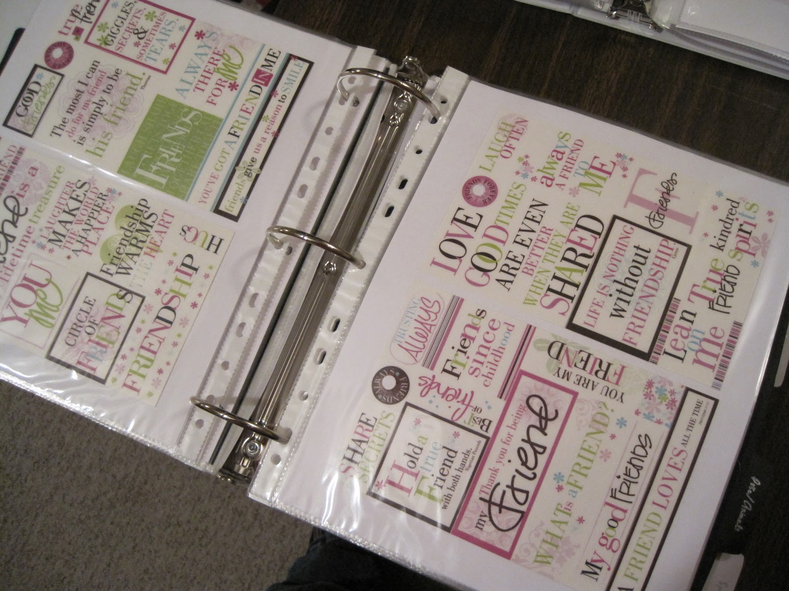 Crafts and Crap Sticker Organization