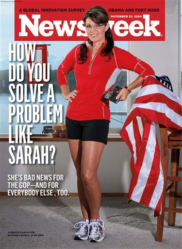 newsweek cover mitt. the new issue of Newsweek.