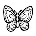 Borboleta para Colorir - Desenhos para pintar e imprimir