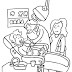 Dentista - Desenhos para Colorir e Imprimir