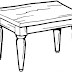 Mesa para Colorir - Moveis para Imprimir e pintar