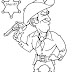 Cowboy Sheriff para Colorir - desenhos do Faroeste para Imprimir