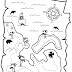 Mapa de Tesouro para Colorir - Desenhos de Piratas para Imprimir