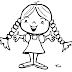 Tranças para Colorir - Menina para Colorir Pipi das meias altas