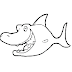 Tubarão para Colorir - Desenhos de Animais Marinhos para Pintar