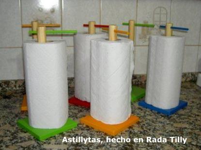 Astillytas, hecho en Rada Tilly: ¡Porta rollos de servilletas!