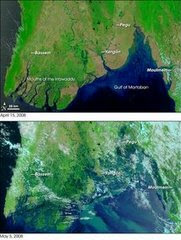 Just Before & After Nargis Cyclone