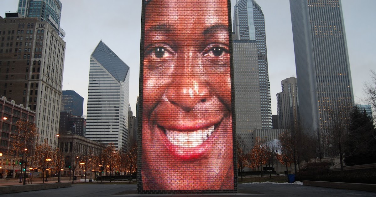 JUST CHICAGO PHOTOGRAPHY MILLENIUM PARK FACE FOUNTAIN