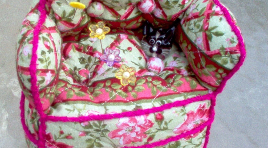 Knittingspinningsewingcrocheting Confy Chair pincushion