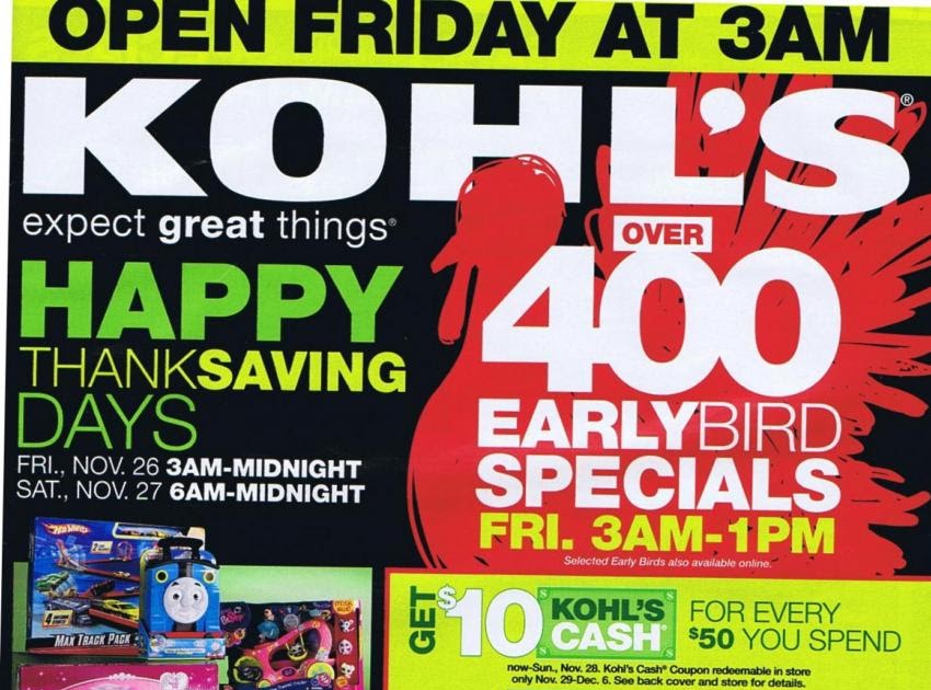 Kohl's Black Friday Flier Your Retail Helper