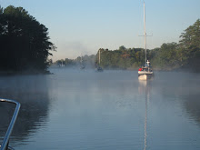 Lining up for the Deep Creek Lock