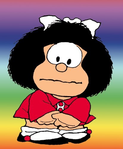 Con la mosca tras la oreja Mafalda-preocupada
