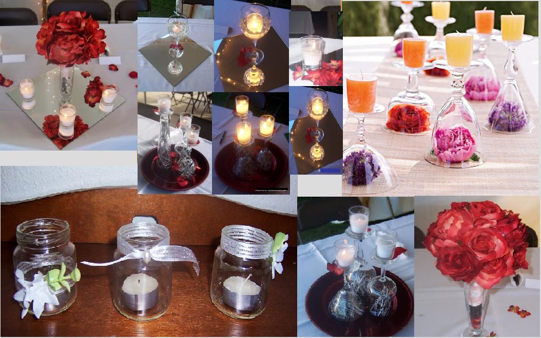 Centros de Mesa con Velas para Bodas