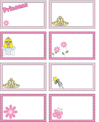 Etiquetas de princesas para imprimir Etiquetas de princesas para imprimir