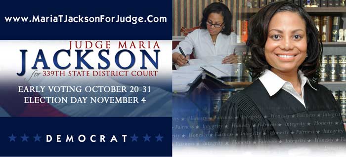 Maria T. Jackson for Judge - Announcements