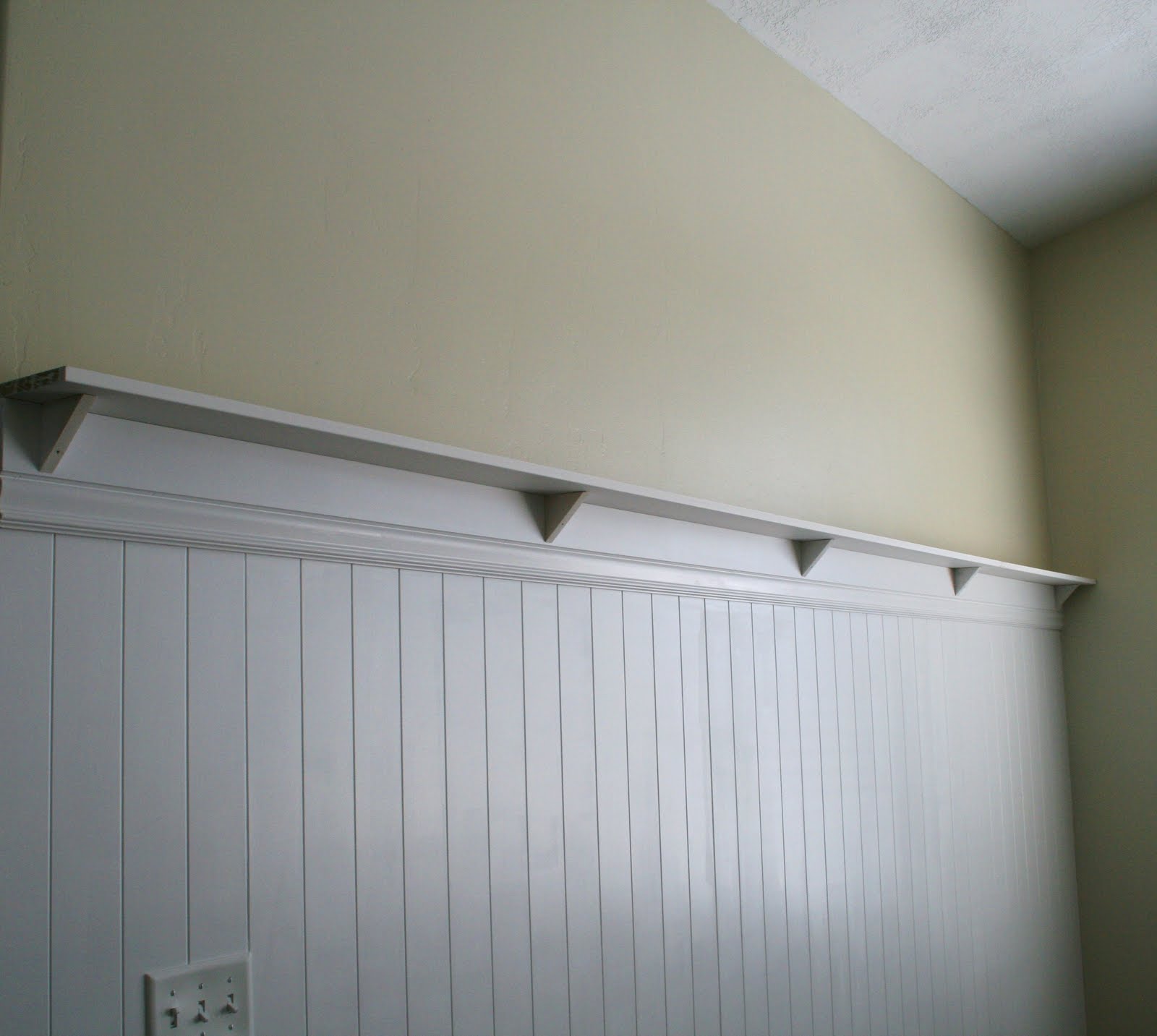 Beadboard Wall Shelf