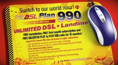 PLDT myDSL Plan 990