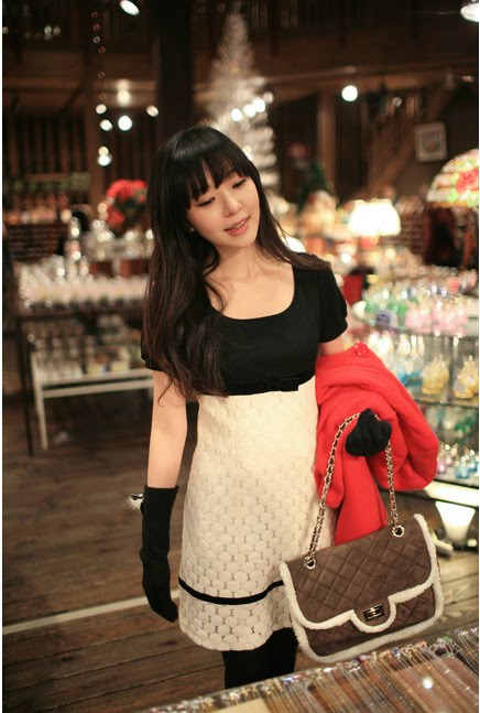 [PD-1601+Korea+Elegance+Bubble+Cotton+++Laces+Dress.jpg]