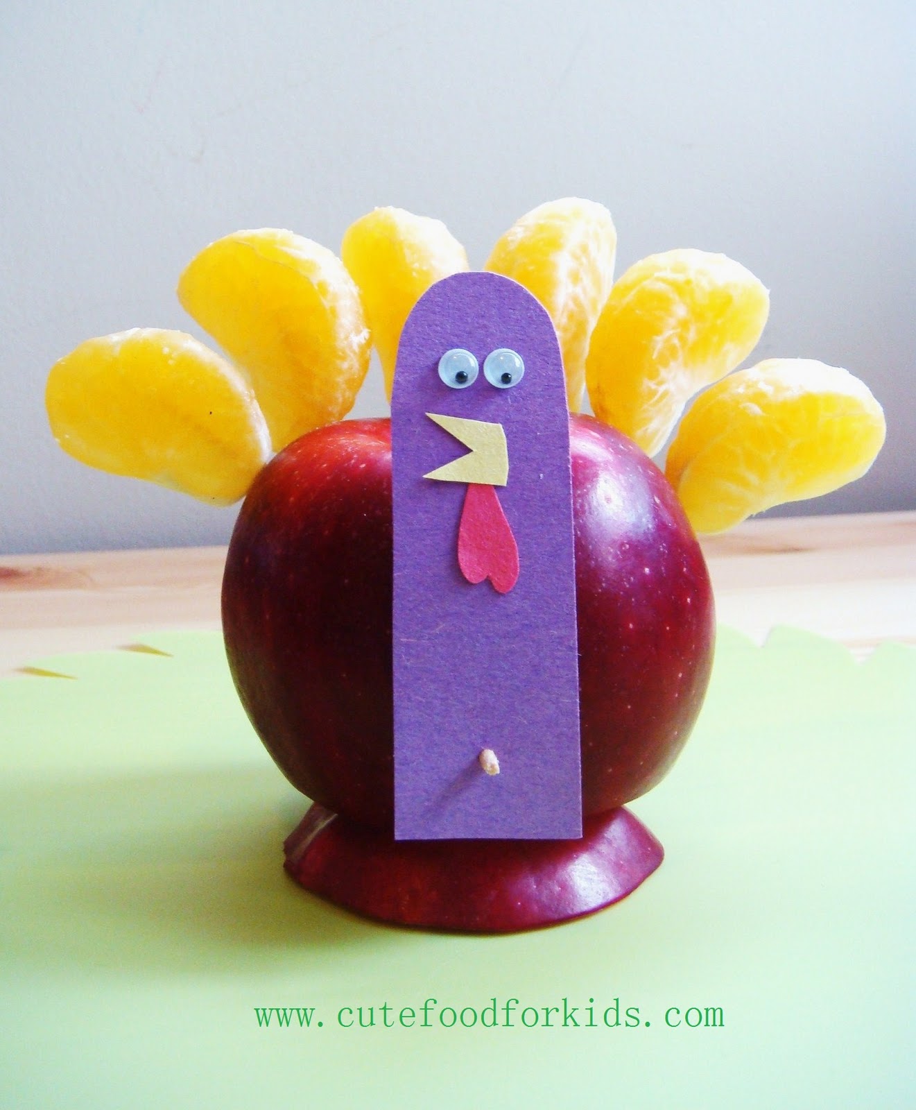 Cute Food For Kids? Apple Turkey?
