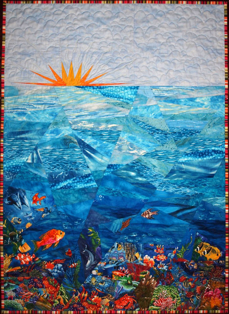 Sampaguita Quilts Blogger's Quilt Festival Morning Swim