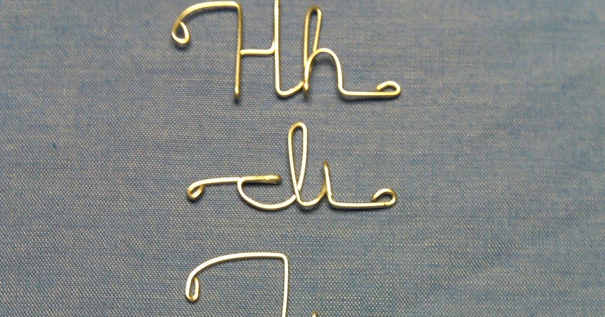 Random Wire Art Alphabet H...I...J...K...