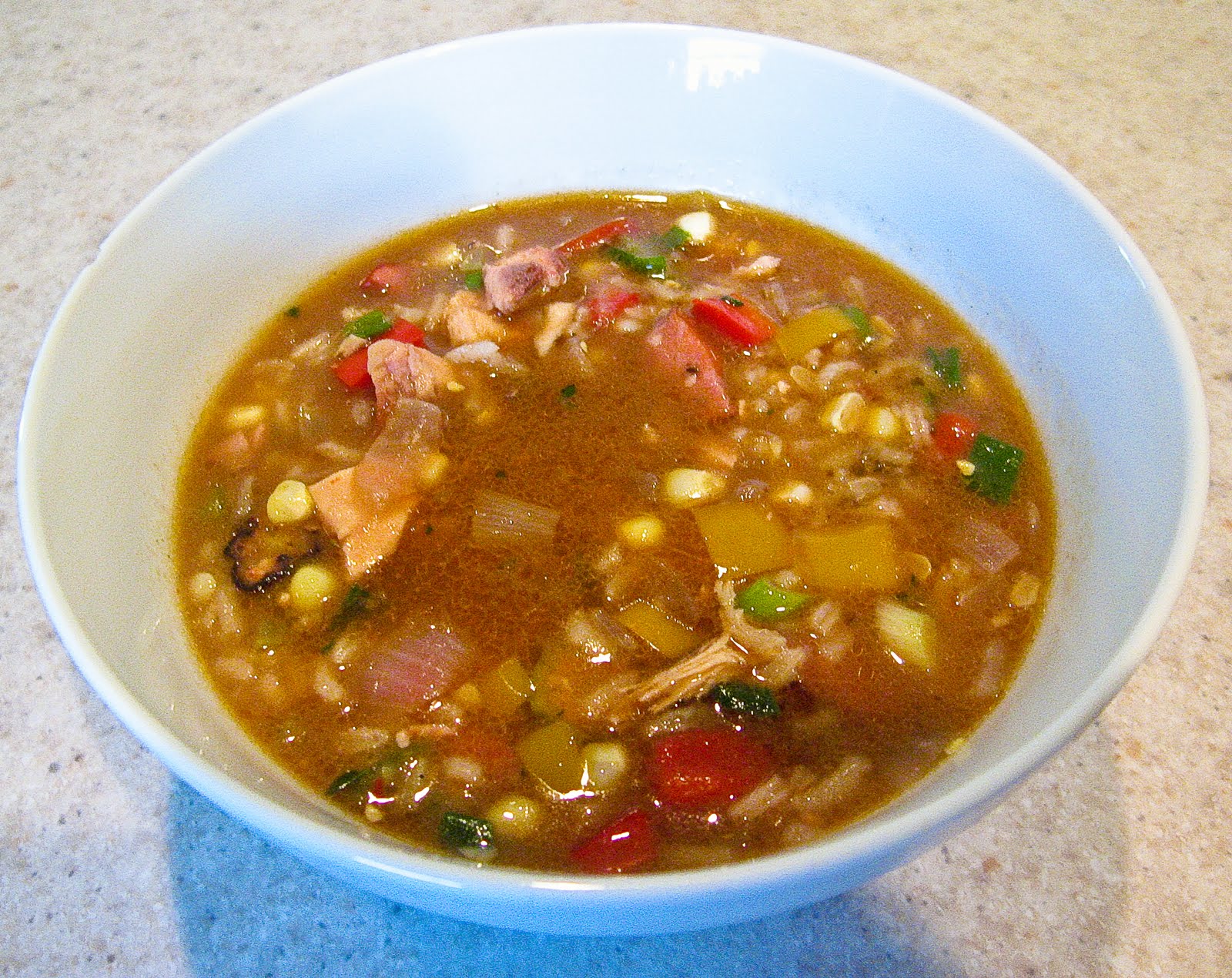 Smoky Chicken & Sausage Gumbo with Corn, Midwestern Spiced Life Style