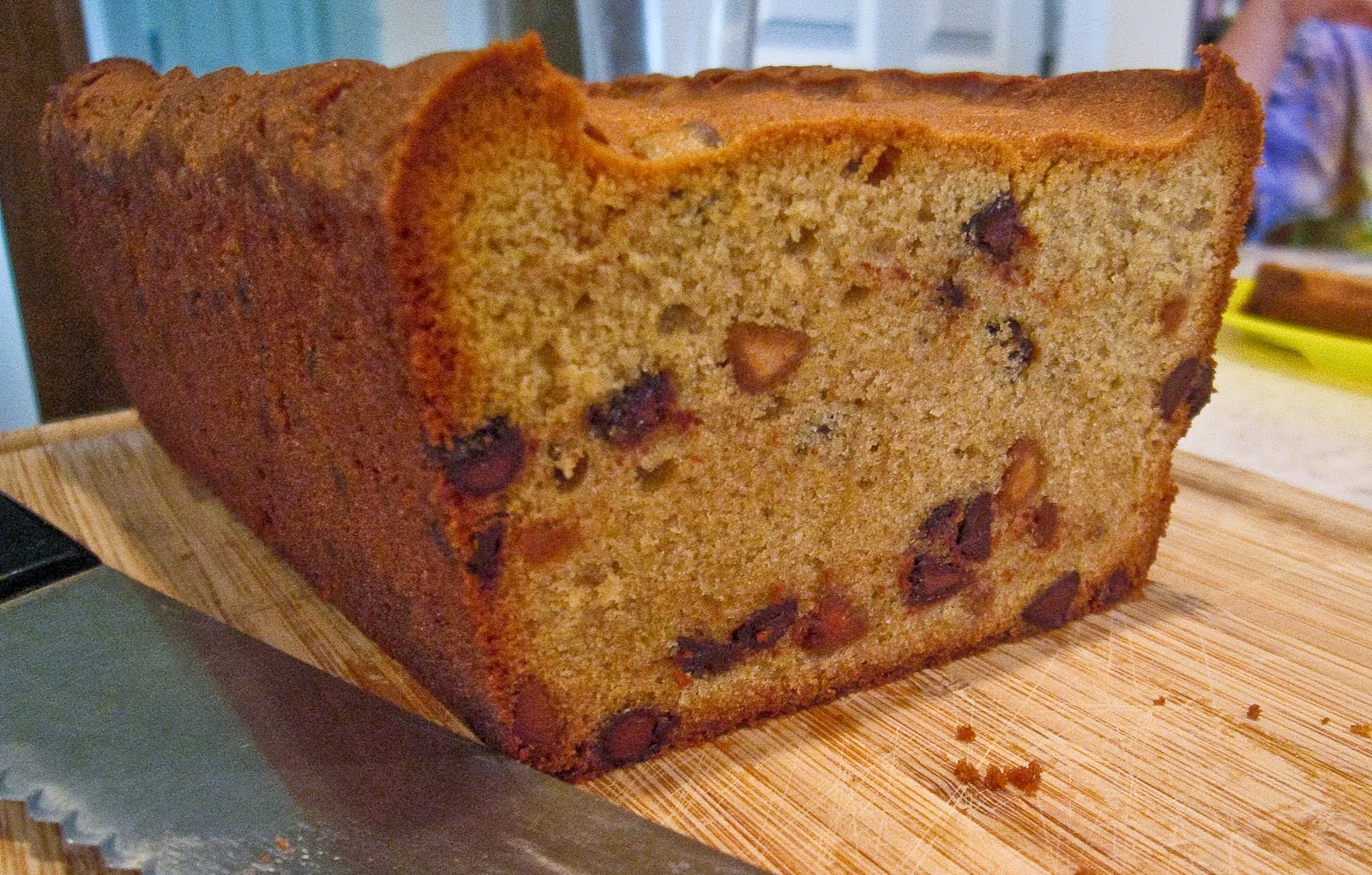 Peanut Butter Chocolate Chip Loaf Cake The Spiced Life