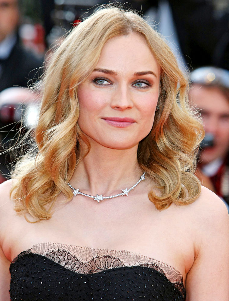 Diane Kruger's Star Diamond Necklace at Cannes Closing 2010 Celebrity