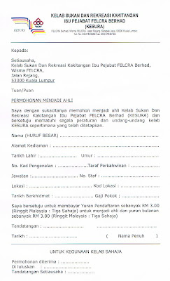 KELAB SUKAN DAN REKREASI KAKITANGAN IBU PEJABAT FELCRA BERHAD (KESURA