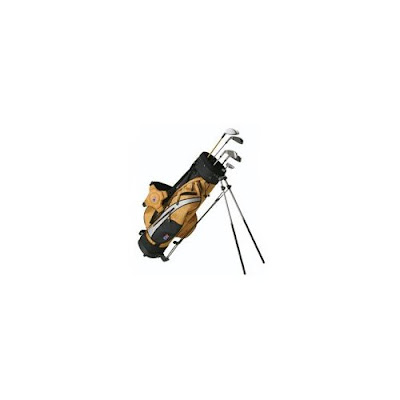University of Idaho Vandals colored golf bag that is gold and black.