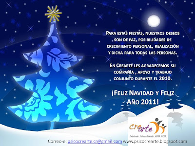 Crearte: Buenos Deseos para la Navidad y el 2011