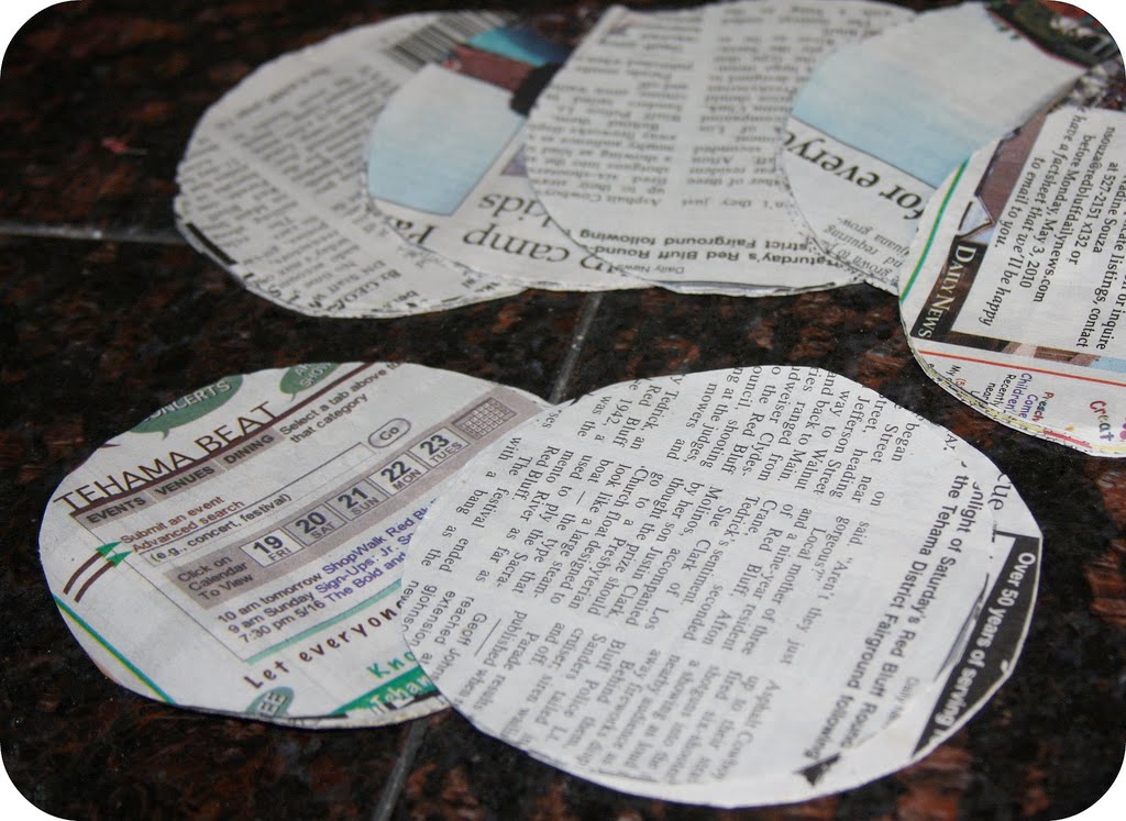 Trendy TreeHouse Newspaper Flowers Tutorial