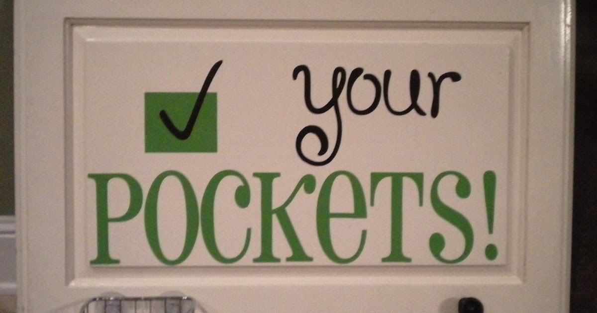 Auntie Lolo Crafts Check Your Pockets Laundry Sign
