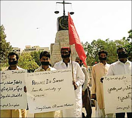 Protest Front of High Court of Sindh During the Safdar's Case Proceedings