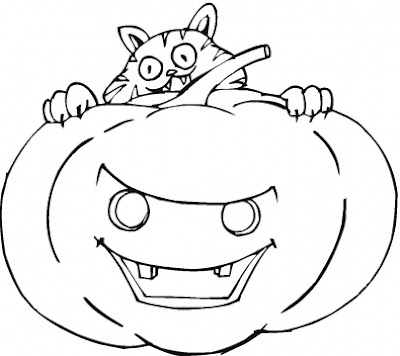 angry pumpkin face printables