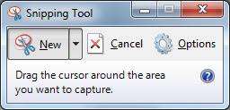 windows run command for snippit tool