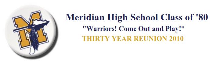 Meridian High School Class of 1980 Reunion