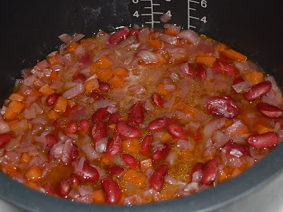 Alubias pintas con verduras