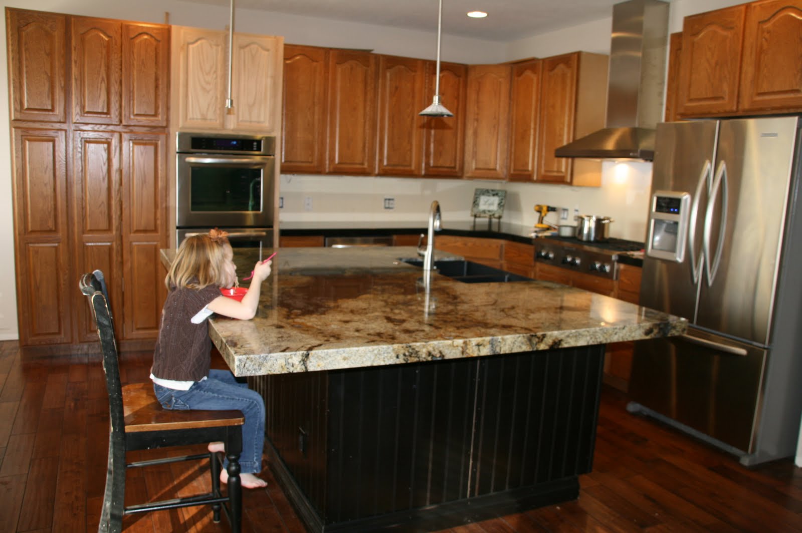 Sherwin williams kitchen cabinet paint That's Averyeating a bowl of cereal.