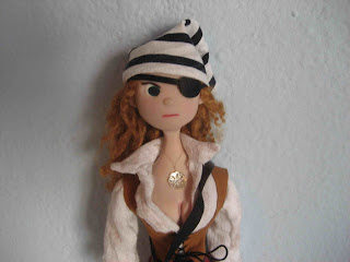 girl pirate doll eyepatch