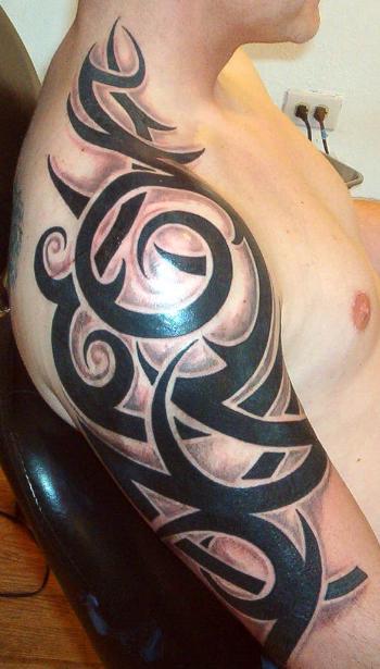 Flaming Mic Tattoo Sleeve Demon Dean | TattooFinder.com's Tattoos-101 