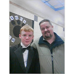 Rob and Tyler at Tyler's Band Concert