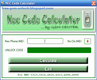 Motorola Unlock Codes Calculator