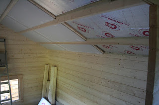 helsinki log cabin instalation