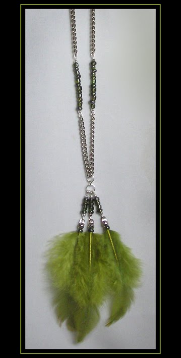 Green Sand Beads Necklace