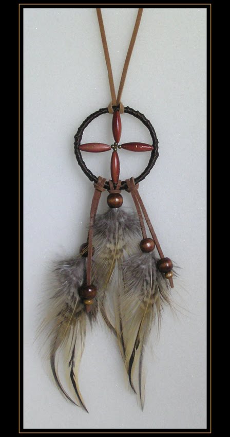 Chestnut Medicine Wheel Pendant