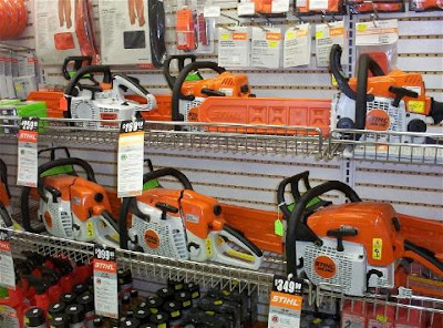 A Stihl weed eater or trimmer