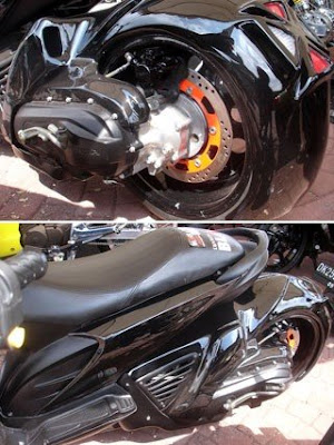 Modification Black Honda Beat 2009