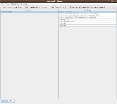 啟動Hierarchy Viewer Start-up Hierarchy Viewer