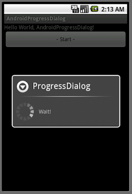 進度對話框(ProgressDialog) 進度對話框(ProgressDialog)
